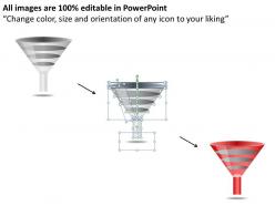 4 staged funnel diagram