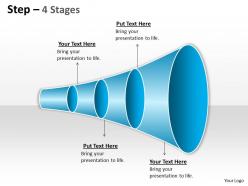4 staged linear funnel diagram