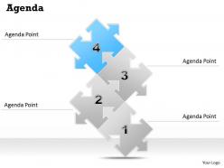 4 staged puzzle diagram for agenda 0214