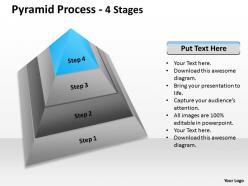 32599509 style layered pyramid 4 piece powerpoint presentation diagram infographic slide