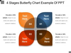 4 stages butterfly chart example of ppt