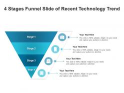 4 stages funnel slide of recent technology trend infographic template