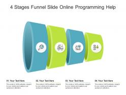 4 stages funnel slide online programming help infographic template