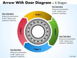 98028041 style variety 1 gears 4 piece powerpoint presentation diagram infographic slide