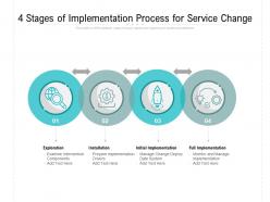 4 stages of implementation process for service change