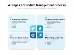 4 stages of product management process
