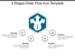 4 stages order flow icon template
