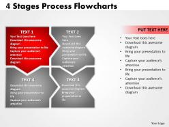 4 stages process diagram flowcharts 5