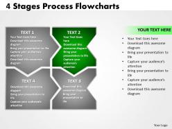 4 stages process diagram flowcharts 5