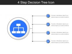 4 step decision tree icon sample of ppt presentation