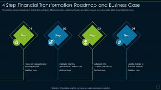 4 step financial transformation accounting and financial transformation toolkit
