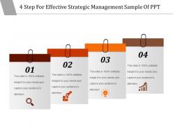 4 step for effective strategic management sample of ppt