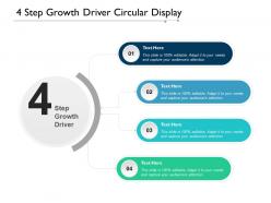 4 step growth driver circular display