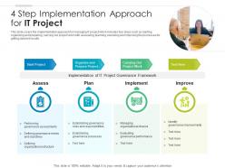 4 Step Implementation Approach For IT Project