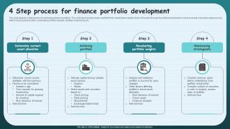 4 Step Process For Finance Portfolio Development