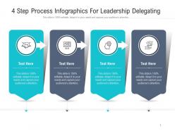 4 Step Process For Leadership Delegating Infographic Template