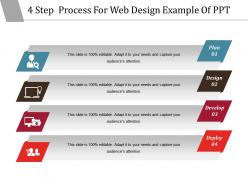 4 Step Process For Web Design Example Of Ppt