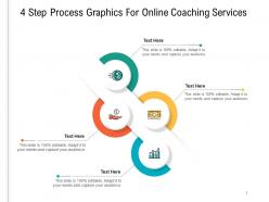 4 step process graphics for online coaching services infographic template