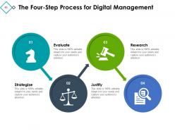 4 Step Process Information Search Evaluation Business Improvement Strategy