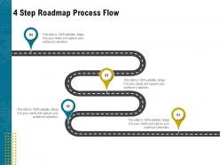 4 Step Roadmap Process Flow L1949 Ppt Powerpoint Presentation Pictures Designs