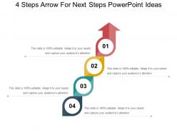 4 steps arrow for next steps powerpoint ideas