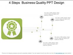 4 steps business quality ppt design