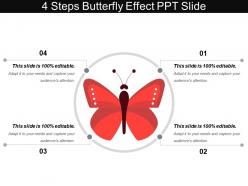 4 steps butterfly effect ppt slide