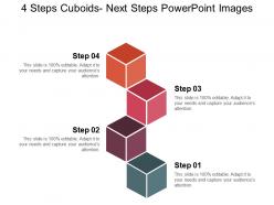 4 steps cuboids next steps powerpoint images