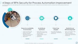 4 steps of rpa security for process automation improvement