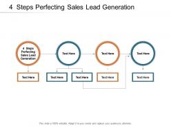 4 steps perfecting sales lead generation ppt powerpoint presentation outline themes cpb