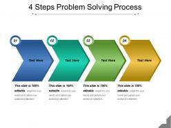 4 steps problem solving process powerpoint guide