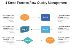 4 steps process flow quality management example of ppt