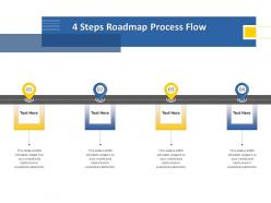 4 Steps Roadmap Process Flow M1246 Ppt Powerpoint Presentation Infographics Aids
