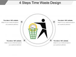4 Steps Time Waste Design PPT Examples Professional