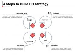 4 steps to build hr strategy implement ppt powerpoint presentation outline icon
