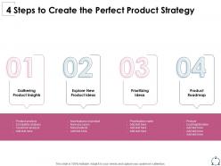 4 steps to create the perfect product strategy ppt powerpoint presentation good
