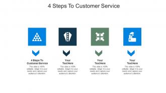 4 steps to customer service ppt powerpoint presentation outline designs cpb