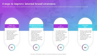 4 Steps To Improve Internal Brand Awareness