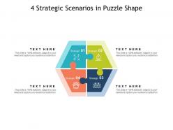 4 strategic scenarios in puzzle shape