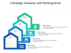 4 strategic scenarios with pointing arrow