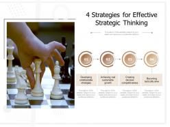 4 strategies for effective strategic thinking