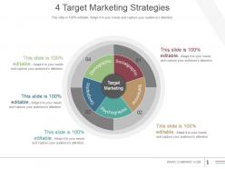 4 target marketing strategies example of ppt presentation