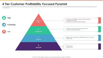 4 Tier Customer Profitability Focused Pyramid