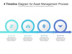 4 timeline diagram for asset management process infographic template