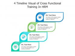 4 Timeline Visual Of Cross Functional Training In HRM Infographic Template