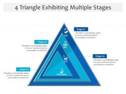 4 triangle exhibiting multiple stages