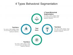 4 types behavioral segmentation ppt powerpoint presentation show icon cpb