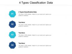 4 types classification of data ppt powerpoint presentation visual aids professional cpb