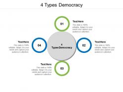 4 types democracy ppt powerpoint presentation inspiration smartart cpb