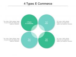 4 types e commerce ppt powerpoint presentation gallery background cpb